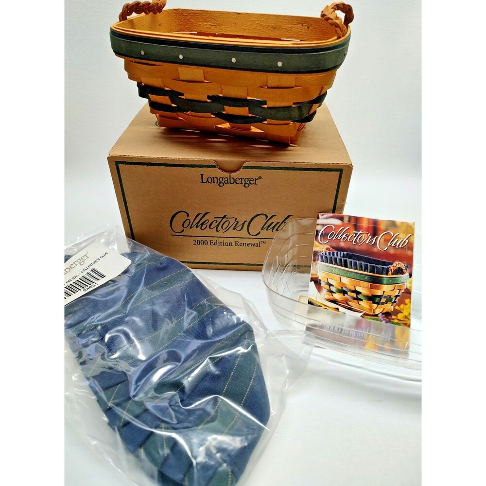 2000 Longaberger Edition Renewal Basket Liner Protector Box Clean Fresh